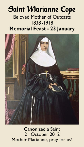 St. Marianne Cope Prayer Card